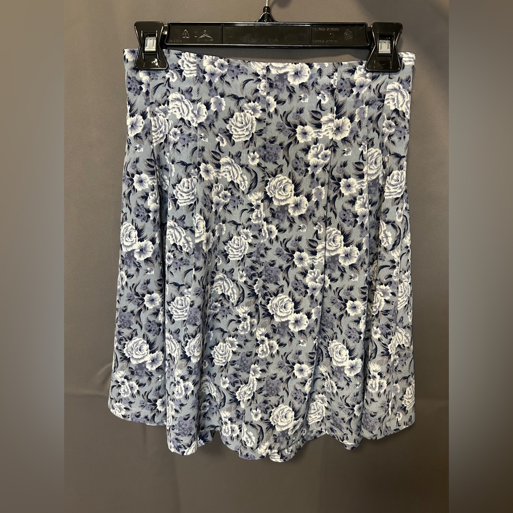Floral skirt style Shorts | Blue & Cream Boho Bloom